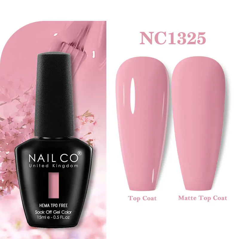 NAILCO 15ml HEMA-free TPO-free Topcoat Basecoat Artistic Design Gel Nail Polish Top Base Coat UV LED Soak Off Gel Nail Polish