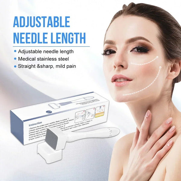 Stamp Microneedling Face Roller Massager