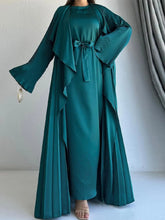 2 Piece Set Lace-up Ramadan Dress