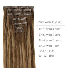 Invisible skin weft clip in remy hair extensions balayage blonde