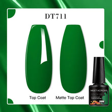 MEET ACROSS 8 Colors Mirror Gel Nail Polish Long-lasting Quick-drying Metallic Gold Silver Red Semi Permanent Varnish Nail Art