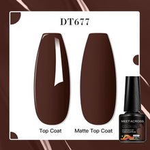 MEET ACROSS 8 Colors Mirror Gel Nail Polish Long-lasting Quick-drying Metallic Gold Silver Red Semi Permanent Varnish Nail Art