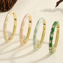Flower Enamel Cloisonne Bracelet