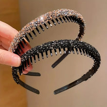 rhinestone headbands for kids – toothed non-slip sparkling hair set