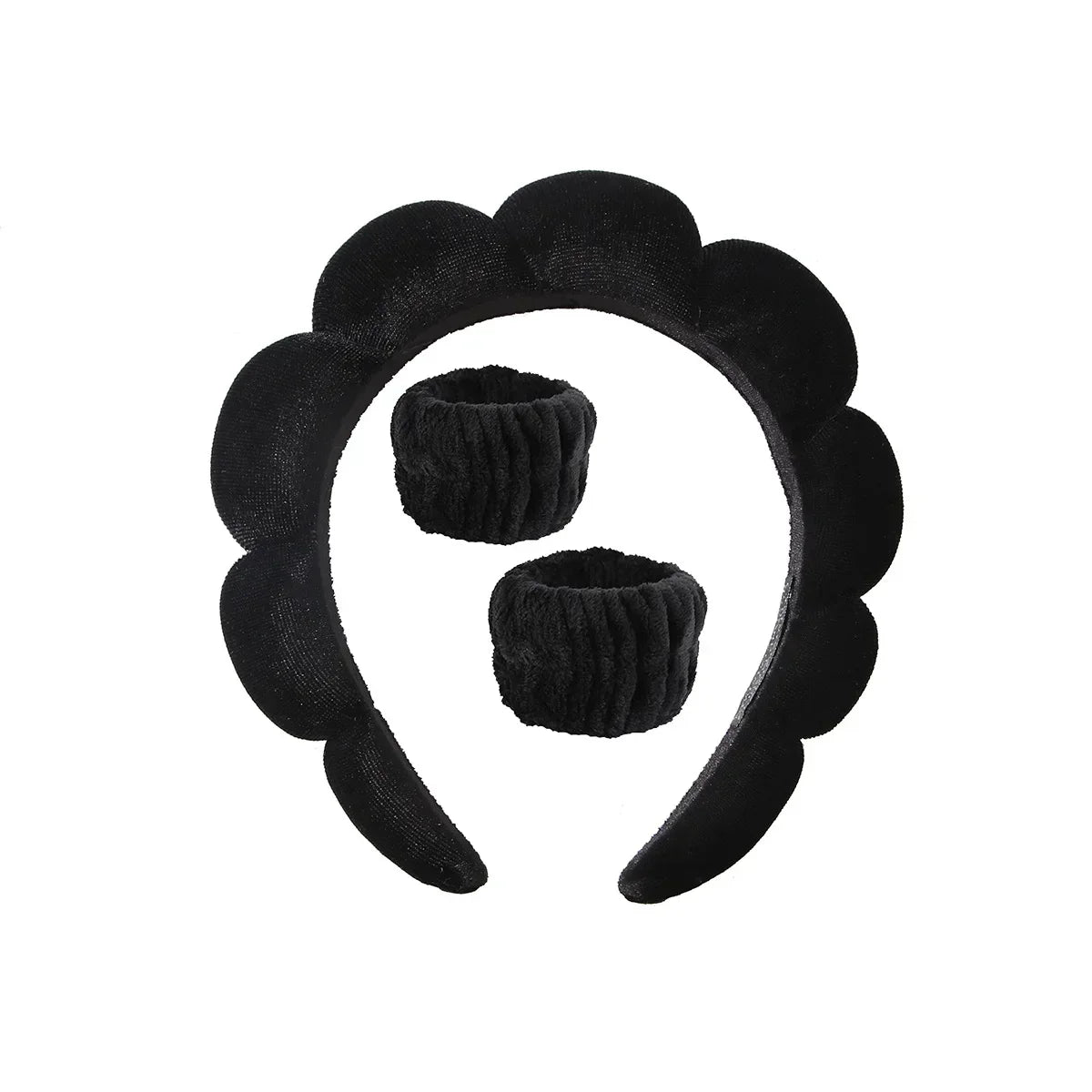 Fashion Sponge Headband for Women Girls Puffy Hair Band Makeup Bubble Retro Terry Cloth Headbands Hair Accessories Headwear 2024