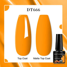 MEET ACROSS 8 Colors Mirror Gel Nail Polish Long-lasting Quick-drying Metallic Gold Silver Red Semi Permanent Varnish Nail Art