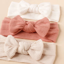 Baby Bow Headband Solid Color Wide Hairbands Soft Elastic Hair Bands Boy Girl Newborn Headwear Bowknot Kids Hair Accessories
