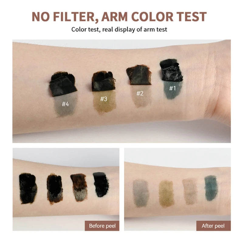 Long-lasting Eyebrow Gel Makeup Brows Semi-permanent Color Waterproof Sweat-proof Film Forming Dye Eyebrow Cream Tint Cosmetics