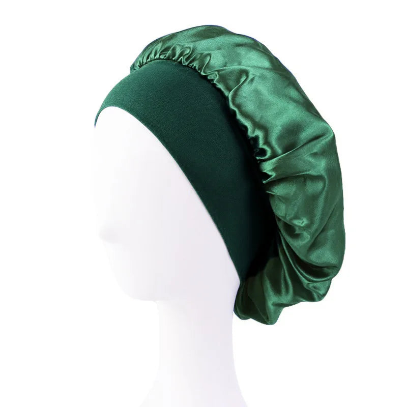 Satin Wide Brim Nightcap