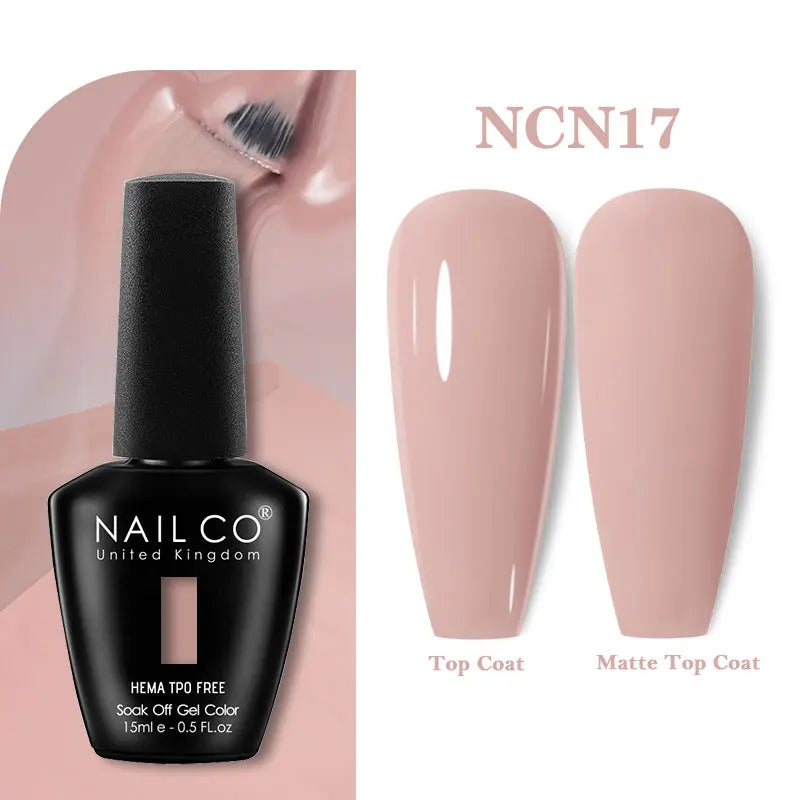 NAILCO 15ml HEMA-free TPO-free Topcoat Basecoat Artistic Design Gel Nail Polish Top Base Coat UV LED Soak Off Gel Nail Polish