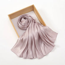 Newest Plain Shimmer Hijab Silk Wrinkle Scarf Muslim.