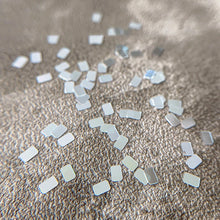 nail glitter decoration – silver square minimalist luxury nail art