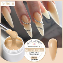 Nail gel polish with a brush and a container, showing a close-up of a hand with decorated nails.