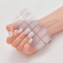 gel nail stickers – 14pcs glittering gel polish strips nail art sheet