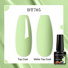 MEET ACROSS 8 Colors Mirror Gel Nail Polish Long-lasting Quick-drying Metallic Gold Silver Red Semi Permanent Varnish Nail Art