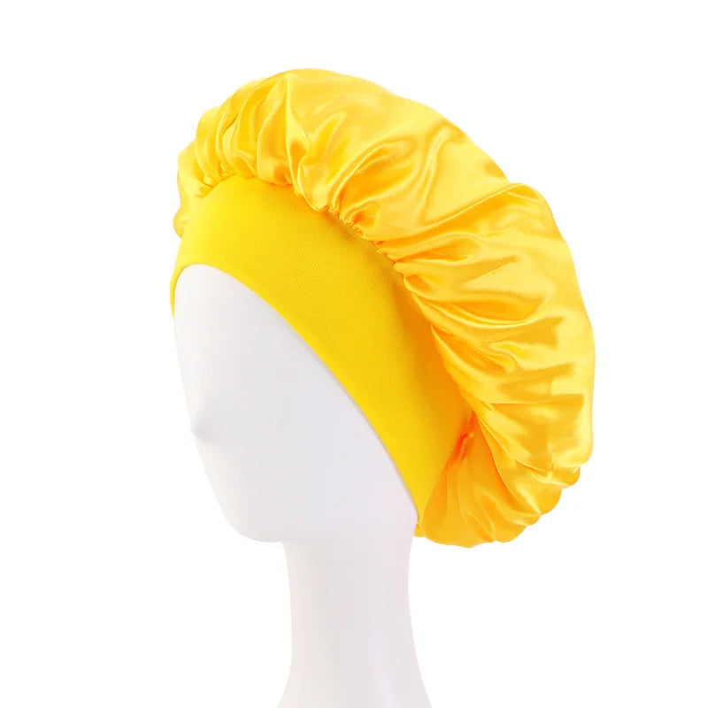 Satin Wide Brim Nightcap