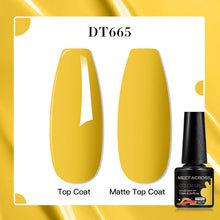 MEET ACROSS 8 Colors Mirror Gel Nail Polish Long-lasting Quick-drying Metallic Gold Silver Red Semi Permanent Varnish Nail Art