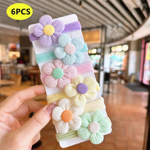 elastic hair bands for girls – flower style hair rings party set