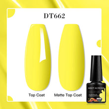 MEET ACROSS 8 Colors Mirror Gel Nail Polish Long-lasting Quick-drying Metallic Gold Silver Red Semi Permanent Varnish Nail Art