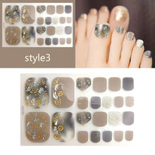 Toe nail stickers for women full cover manicure decals