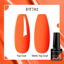 MEET ACROSS 8 Colors Mirror Gel Nail Polish Long-lasting Quick-drying Metallic Gold Silver Red Semi Permanent Varnish Nail Art