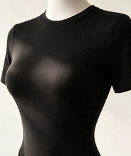 Backless bodysuit for women in a basic solid colour