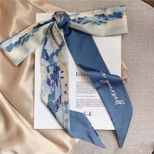 Fashion Floral Headband Oil Painting Ribbon Headscarves Chinese Style Hair Ribbon Scarf