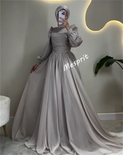 Charmeuse Beading Pleat Classic High Collar Long Dress