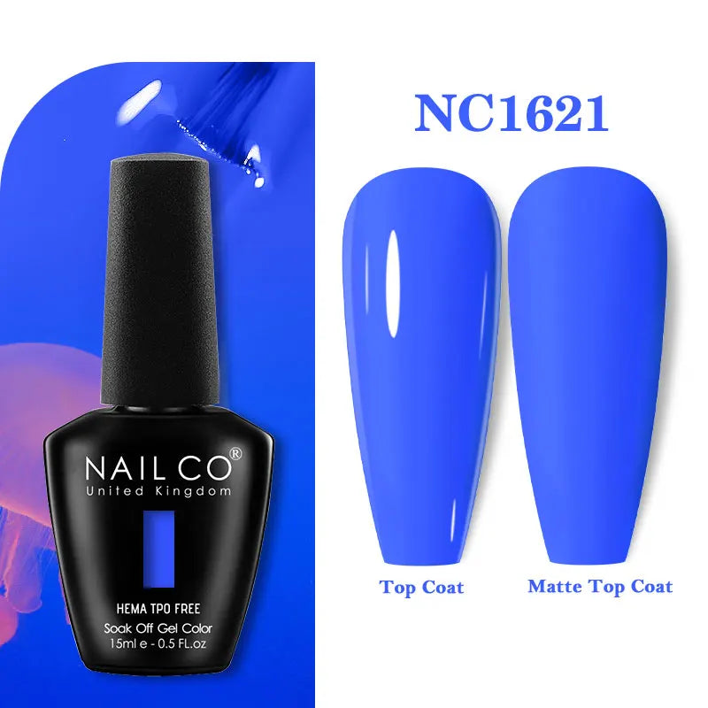 NAILCO 15ml HEMA-free TPO-free Topcoat Basecoat Artistic Design Gel Nail Polish Top Base Coat UV LED Soak Off Gel Nail Polish