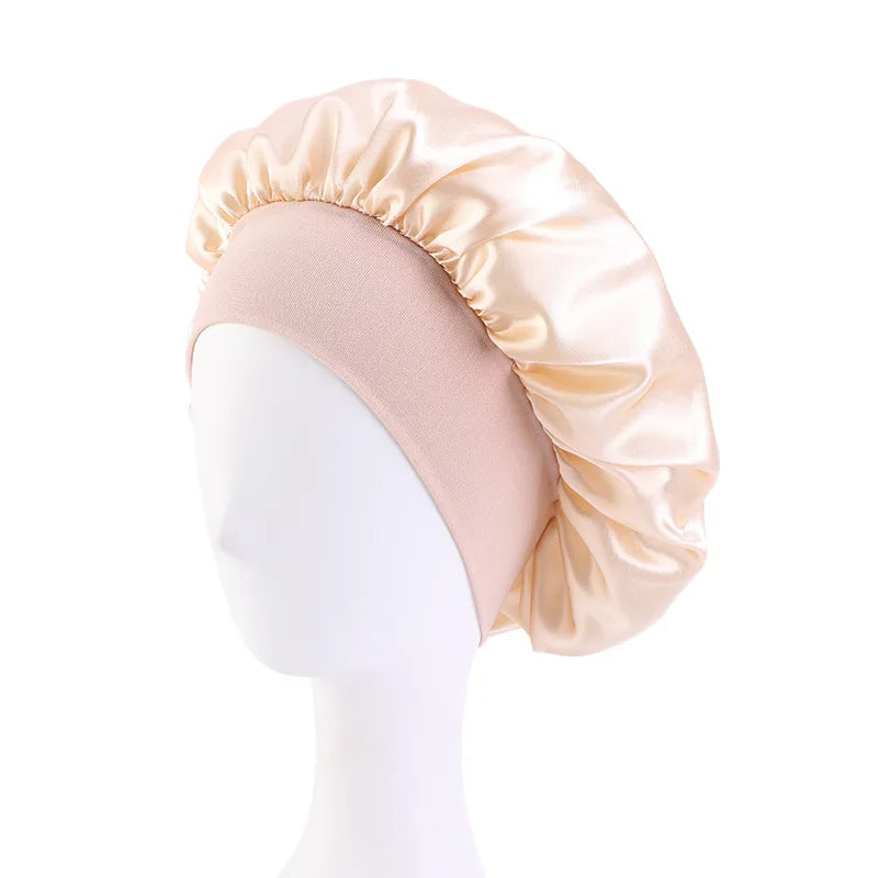 Satin Wide Brim Nightcap