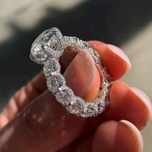 Oval Pigeon Egg Cube Zirconia Ring
