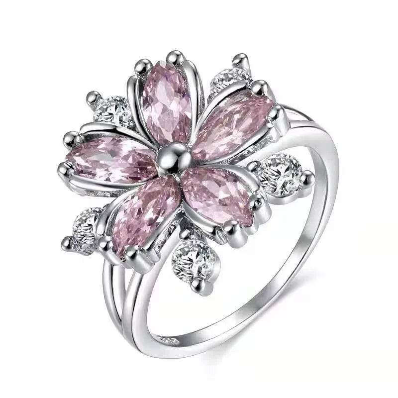 Milangirl Jewelry Gorgeous Blue Flower