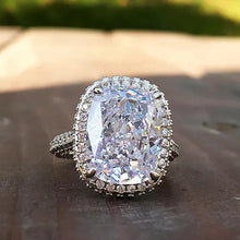 Oval Pigeon Egg Cube Zirconia Ring