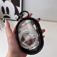 clear zipper storage pouch – mini PVC transparent keychain jewellery bag