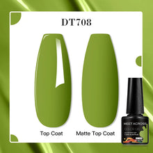 MEET ACROSS 8 Colors Mirror Gel Nail Polish Long-lasting Quick-drying Metallic Gold Silver Red Semi Permanent Varnish Nail Art