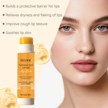 turmeric lemon lip balm – natural shea butter front view