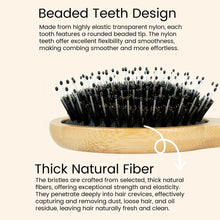 Hairbrush with Wooden' Handle.