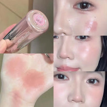 Liquid blush cream showing lightweight buildable formula texture.