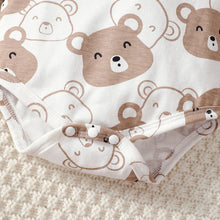 Baby boy clothing set with little bear bodysuit and pants