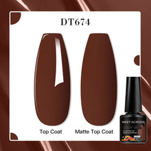 MEET ACROSS 8 Colors Mirror Gel Nail Polish Long-lasting Quick-drying Metallic Gold Silver Red Semi Permanent Varnish Nail Art