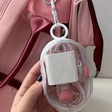 clear zipper storage pouch – mini PVC transparent keychain jewellery bag