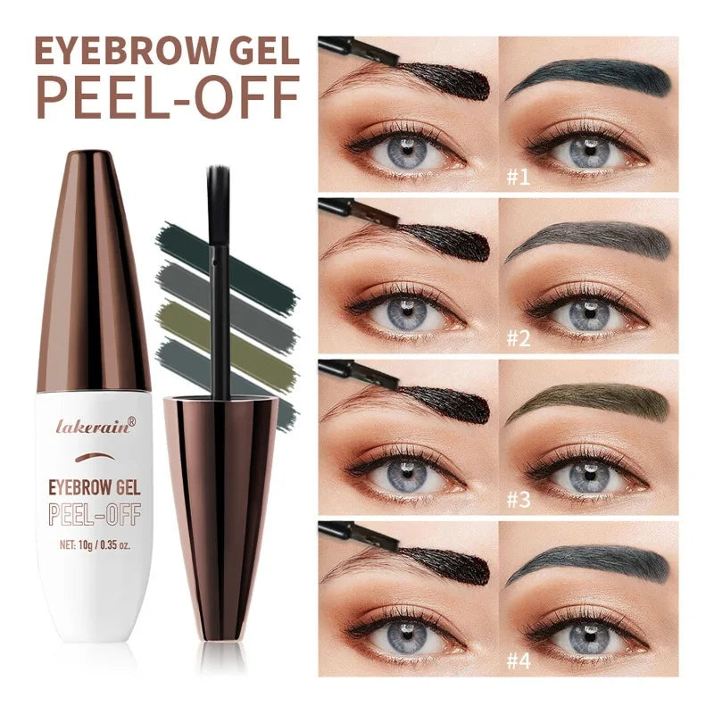 Long-lasting Eyebrow Gel Makeup Brows Semi-permanent Color Waterproof Sweat-proof Film Forming Dye Eyebrow Cream Tint Cosmetics