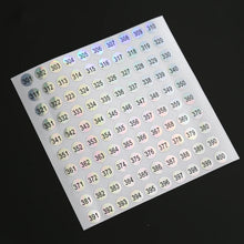 nail polish number stickers – laser round waterproof digital labels 1 to 1000
