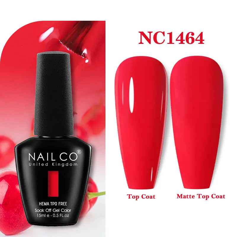 NAILCO 15ml HEMA-free TPO-free Topcoat Basecoat Artistic Design Gel Nail Polish Top Base Coat UV LED Soak Off Gel Nail Polish