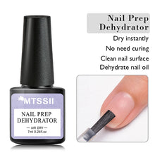 MTSSII Nail Prep Dehydrator bottle with text highlighting features on a white background