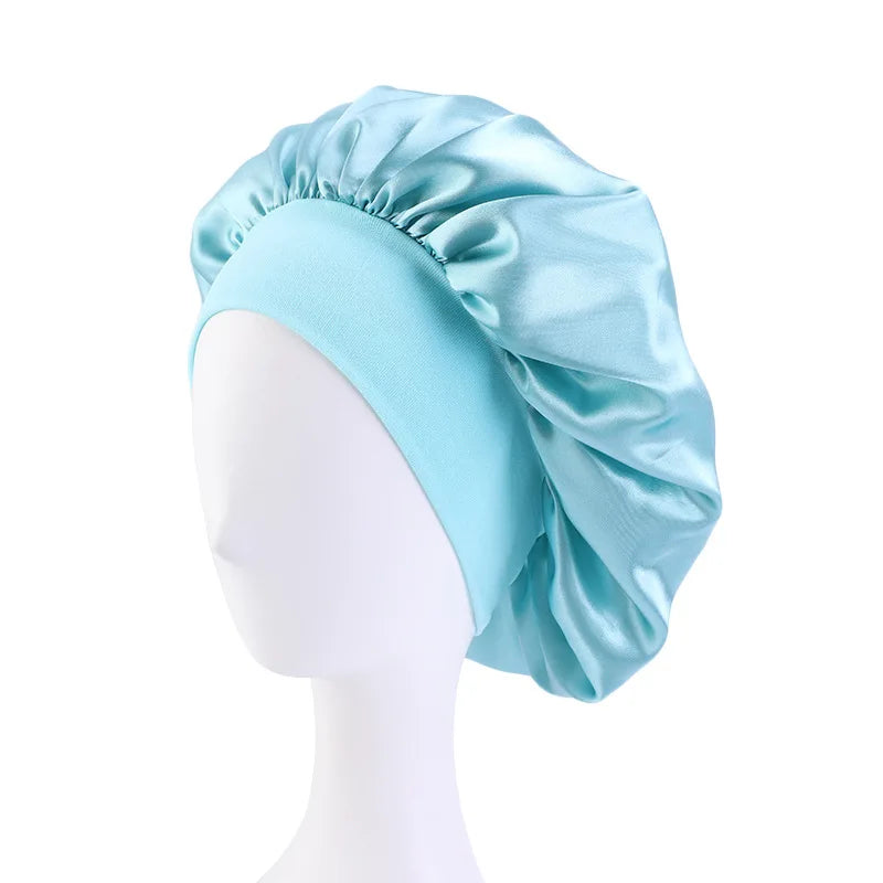 Satin Wide Brim Nightcap