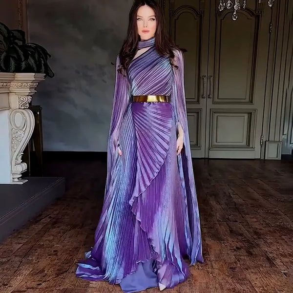 Batwing Sleeve Split Dresses