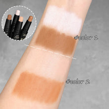 double-ended highlight contour stick – face sculpting result