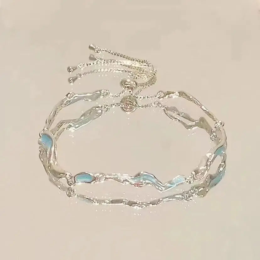 Korean Elegant Cherry Blossom Bracelet