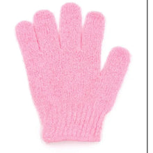 exfoliating mitt glove – bath scrub gloves front view